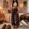 MK1616 - PANTALON/PIJAMA DISEÑO "FRANELA" AFELPADO PREMIUM (1 PZA)