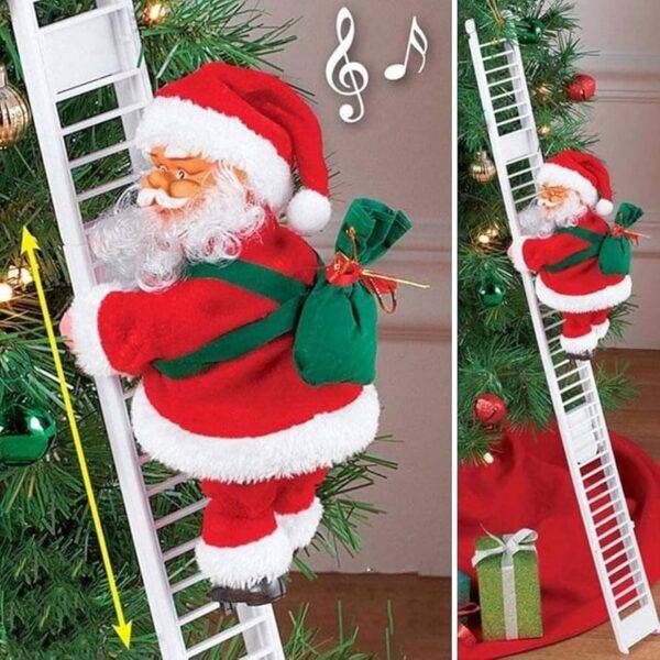 SCEA - ADORNO SANTA CLAUS ESCALERA ELÉCTRICA (1 PZA)