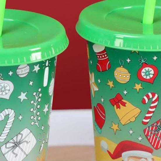 LU3148 - DUO DE VASOS "MAGICOS NAVIDEÑOS" (1 DUO)