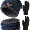 RWZ8546 - "TERCIA" DE CONJUNTO PARA INVIERNO DE GORRO, BUFANDA y GUANTES (3 CONJUNTOS)